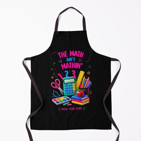 Item preview, The Math Ain't Mathin' Funny Retro Teacher & Student Back to School designed and sold by PoppaBear71.