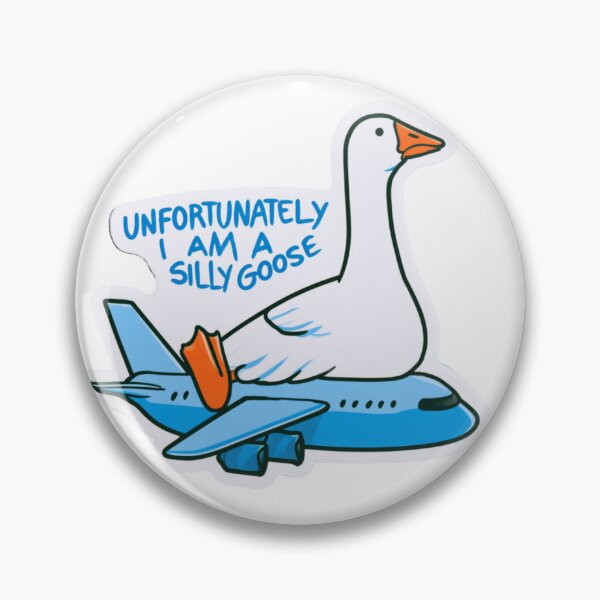 Item preview, Unfortunately I Am a Silly Goose – Funny Goose on Airplane designed and sold by AceEye.