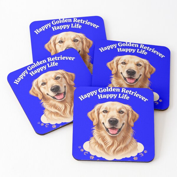 Item preview, Golden Retriever Happy Golden Retriever Happy Life Funny Dog Owner Art Design designed and sold by fantasticdesign.