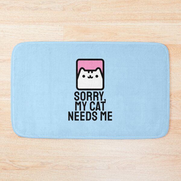 Item preview, Sorry My Cat Needs Me Funny Cat Quote designed and sold by jianina-alondra.