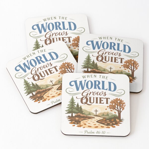 Item preview, When the World Grows Quiet Autumn Typography  designed and sold by stylishdzign.