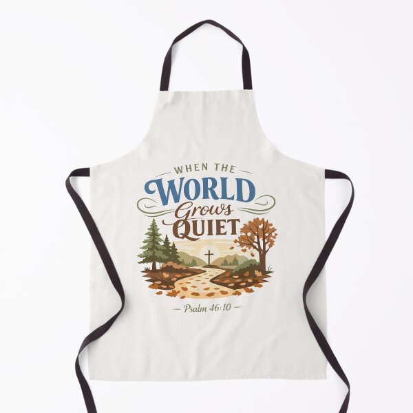 Item preview, When the World Grows Quiet Autumn Typography designed and sold by stylishdzign.