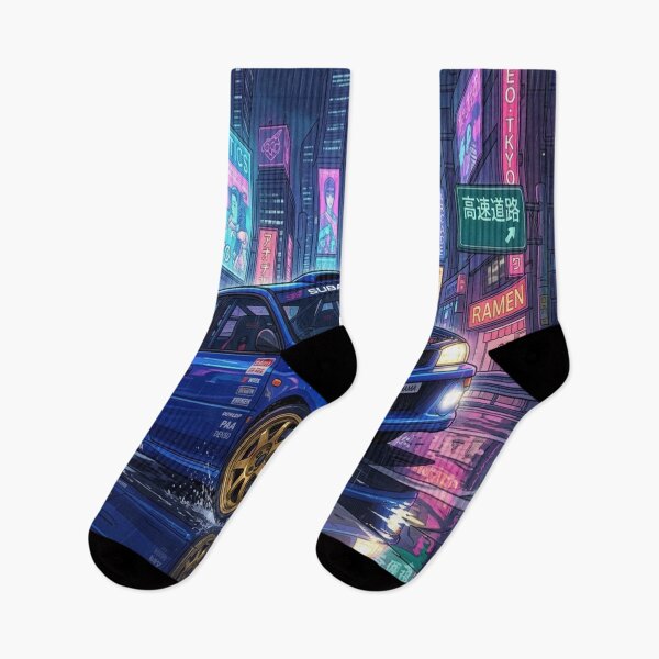Item preview, WRX STi Cyberpunk Neon Street designed and sold by JMAVILA ART.