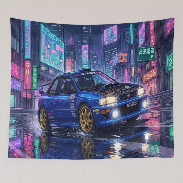 Item preview, WRX STi Cyberpunk Neon Street designed and sold by JMAVILA ART.