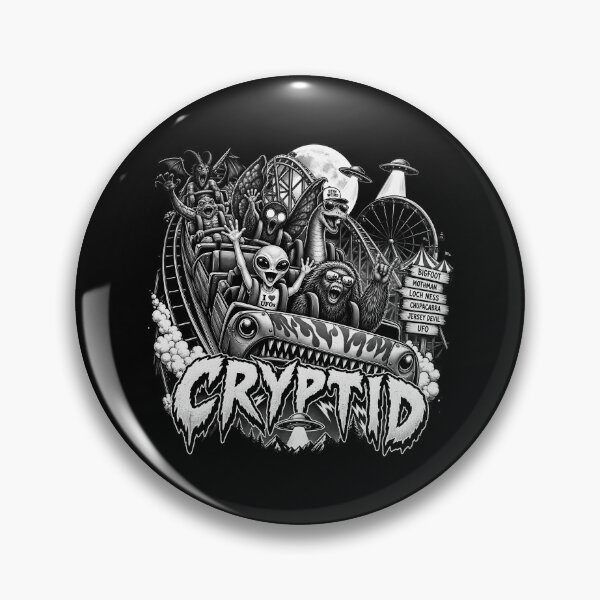 Item preview, Cryptid Horror Roller Coaster Halloween Bigfoot UFO Mothman Loch Ness designed and sold by Rtcraftani.