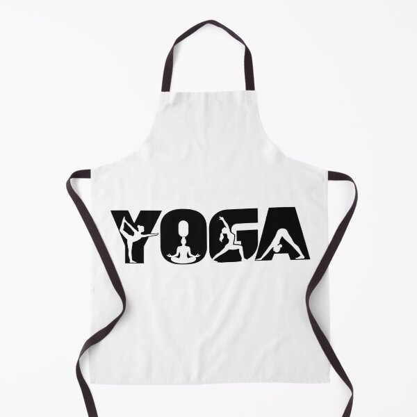 Item preview, Minimalist Yoga T-shirt – Silhouettes of yoga poses integrated into the word YOGA designed and sold by J-Impression.