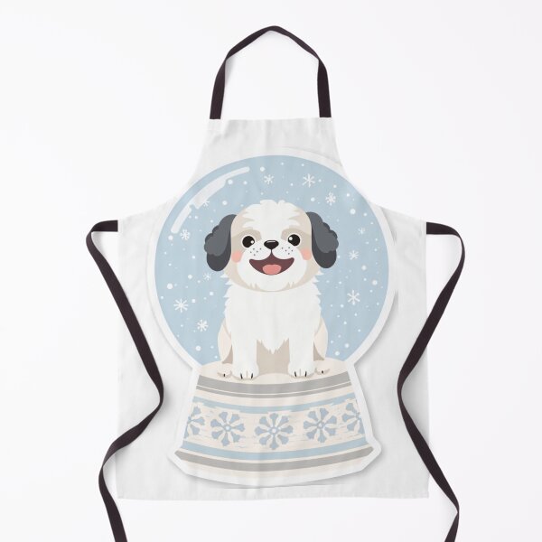Item preview, Happy Shih Tzu in a Snowglobe designed and sold by cybercanvasmuse.