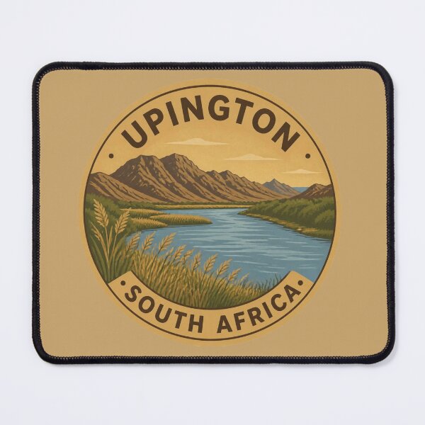 Item preview, Upington Sticker – South Africa Round Badge designed and sold by The Digital Compass.