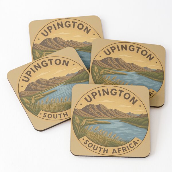 Item preview, Upington  Sticker – South Africa Round Badge designed and sold by The Digital Compass.
