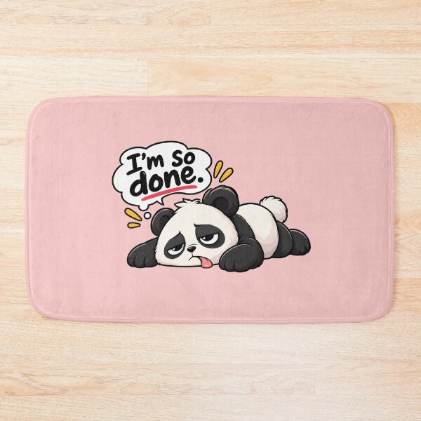 Item preview, I'm So Done Funny Panda Meme designed and sold by StickyDelights.