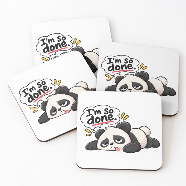 Item preview, I'm So Done Funny Panda Meme designed and sold by StickyDelights.