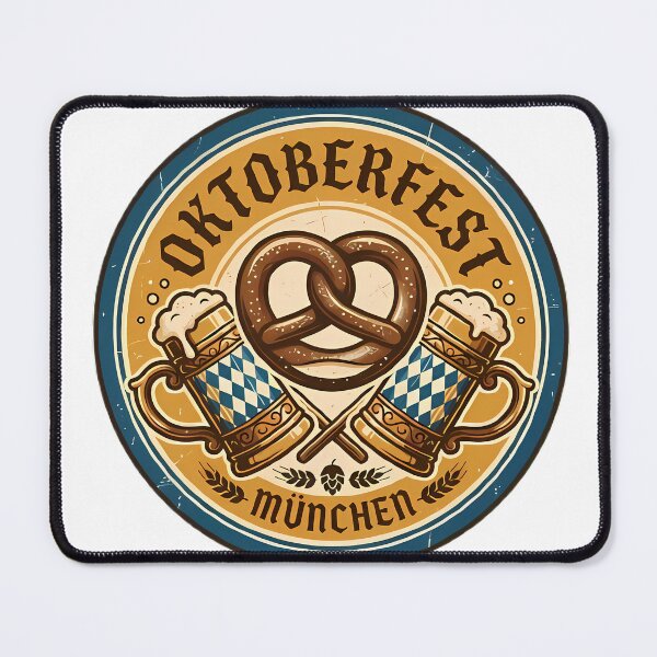 Item preview, Vintage Oktoberfest Pretzel and Beer Mug Emblem designed and sold by GTFullShop.