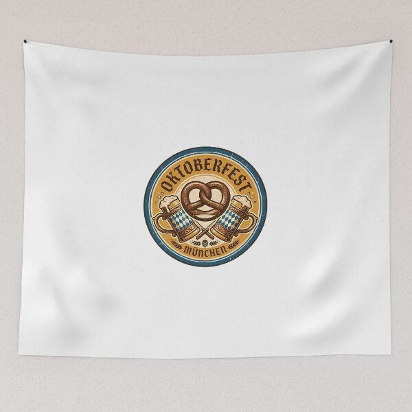 Item preview, Vintage Oktoberfest Pretzel and Beer Mug Emblem designed and sold by GTFullShop.