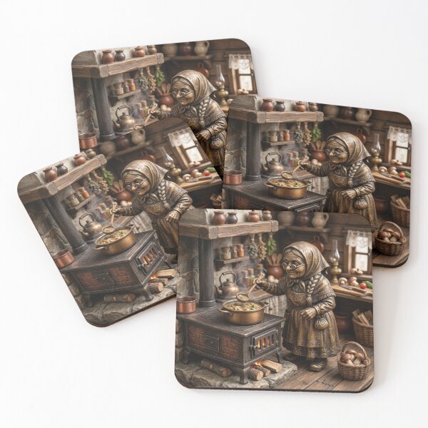 Item preview, Wroclaw Bronze Babcia Gnome Mushroom Soup designed and sold by Purrfecta.