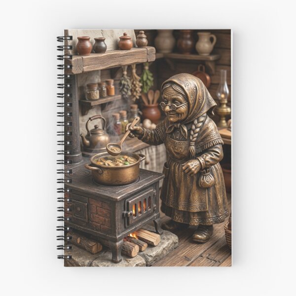Item preview, Wroclaw Bronze Babcia Gnome Mushroom Soup designed and sold by Purrfecta.