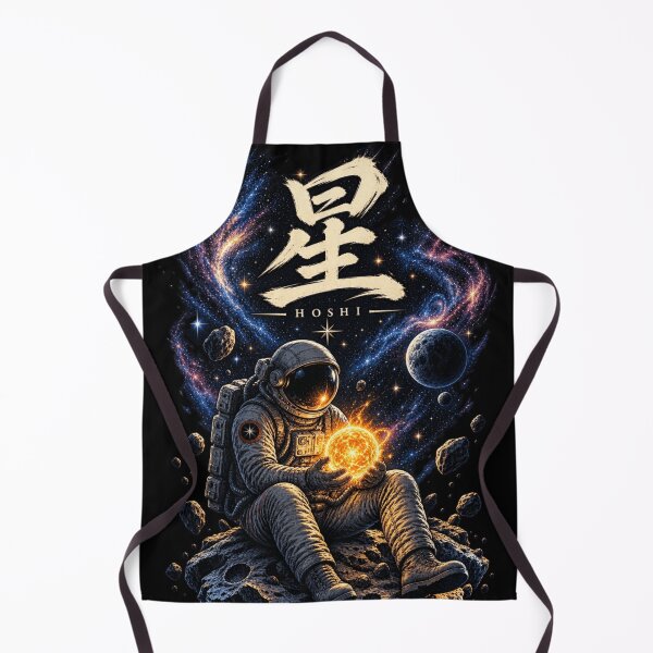 Item preview, Hoshi Star - Japanese Kanji Vibrant Space Galaxy Astronaut Art designed and sold by AstroPal28.