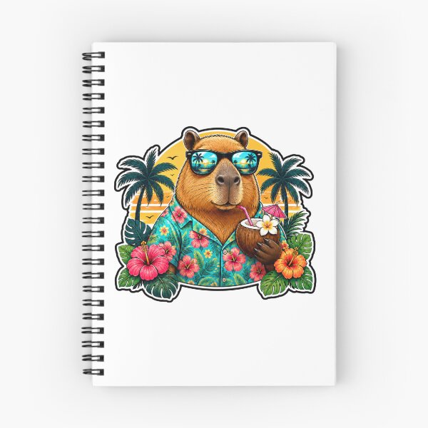 Item preview, Chill Capybara Hawaiian Beach Vacation Vibes designed and sold by WeirdlyMild.