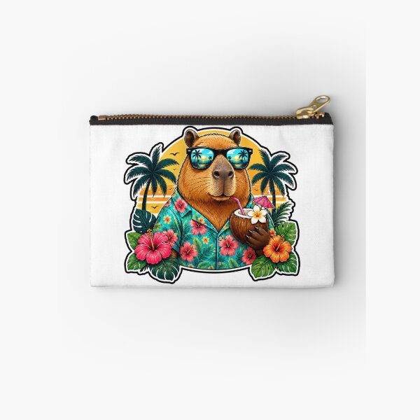 Item preview, Chill Capybara Hawaiian Beach Vacation Vibes designed and sold by WeirdlyMild.