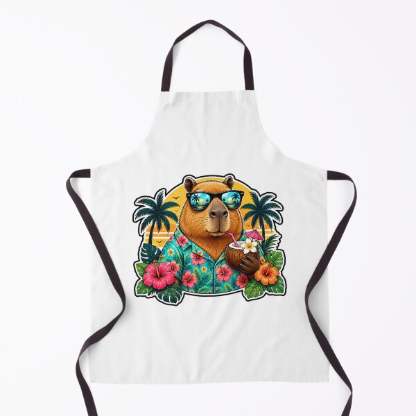 Item preview, Chill Capybara Hawaiian Beach Vacation Vibes designed and sold by WeirdlyMild.