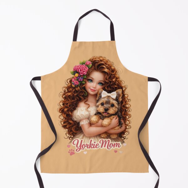 Item preview, Yorkie Mom – Cute Girl Holding Yorkie Design designed and sold by Yorkie Magic Studio .