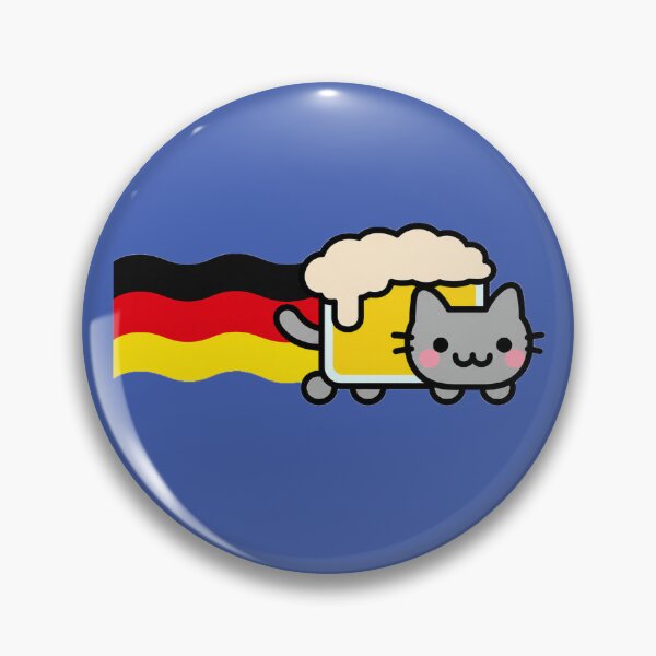 Item preview, Cute Germany Nyan Cat German Meme Rainbow Cat Y2K Nostalgia designed and sold by TrxshWear.