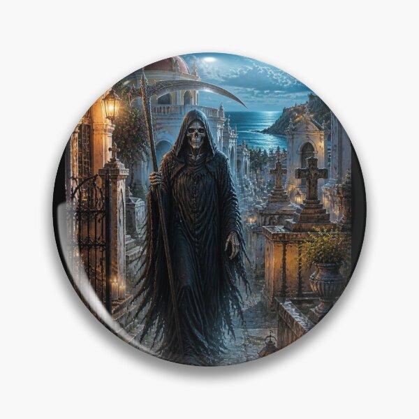 Item preview, Grim Reaper Old San Juan Coastal Cemetery designed and sold by MyE Trendz.