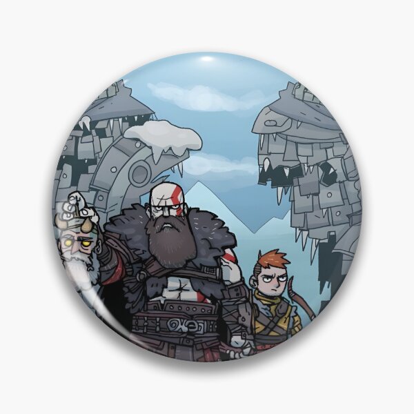 Item preview, Kratos Atreus and Mimir Stylized Cartoon | God of War Unofficial Fan Art designed and sold by My Artprintz.