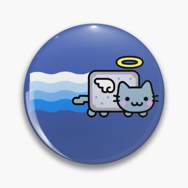 Item preview, Cute Angel Nyan Cat Retro Internet Meme Y2K Nostalgia designed and sold by TrxshWear.