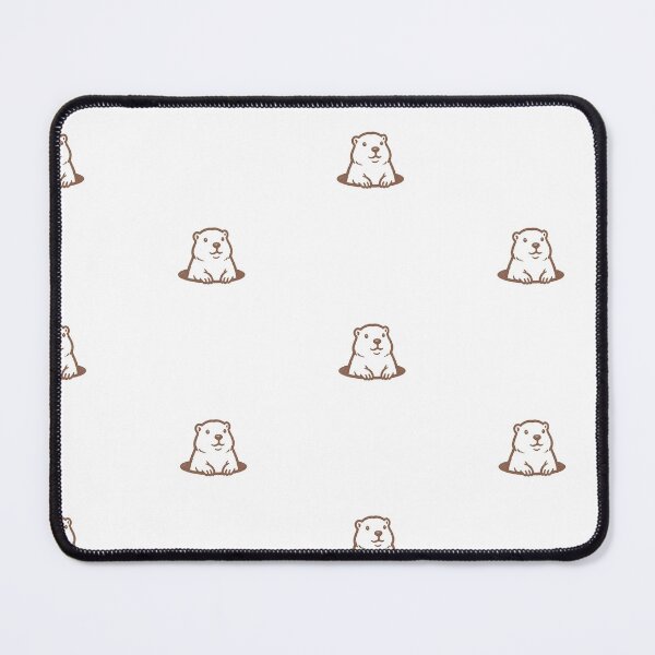 Item preview, Cute Groundhog Peeking Out of Burrow designed and sold by Inka Moon Design.