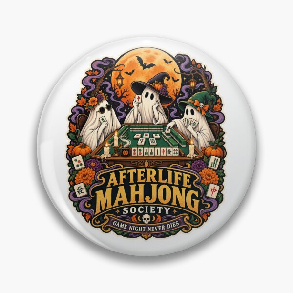 Item preview, Halloween Mahjong Ghost Club – Afterlife Society designed and sold by Funnydesign4u.