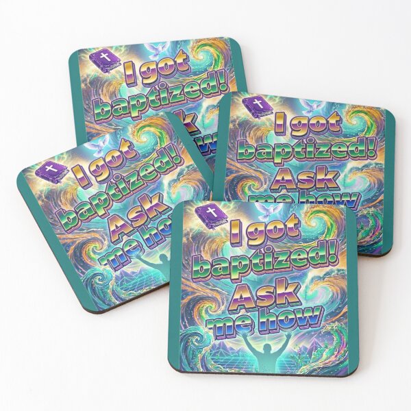 Item preview, Retro Be Bold: I Got Baptized! (Green) designed and sold by Tracie J.