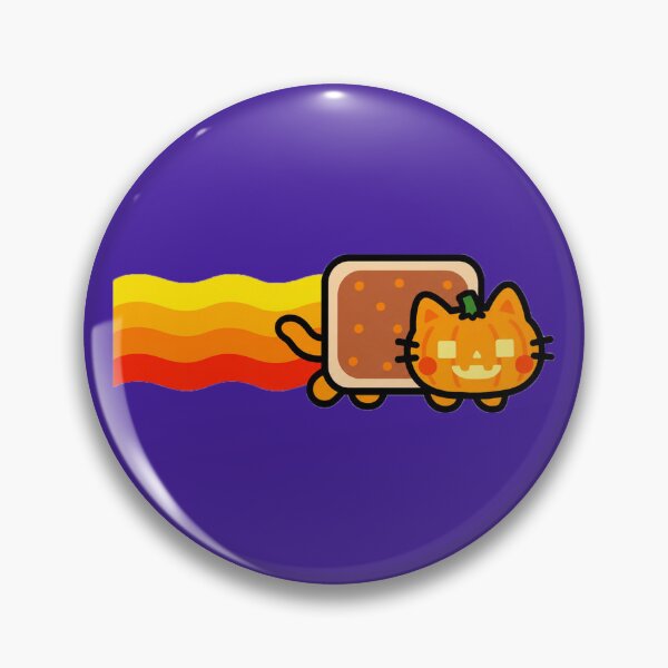 Item preview, Cute Pumpkin Nyan Cat Halloween Retro Internet Meme Y2K Nostalgia designed and sold by TrxshWear.