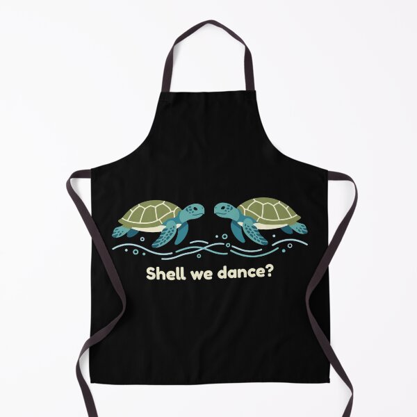 Item preview, Cute Sea Turtles Shell We Dance Typography Art designed and sold by ZUMERI.