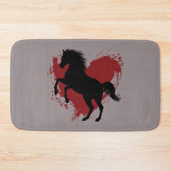 Item preview, The silhouette of a rearing Abbayan horse and a heart designed and sold by Cheval-de-coeur.