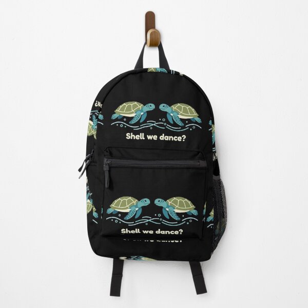 Item preview, Cute Sea Turtles Shell We Dance Typography Art designed and sold by ZUMERI.