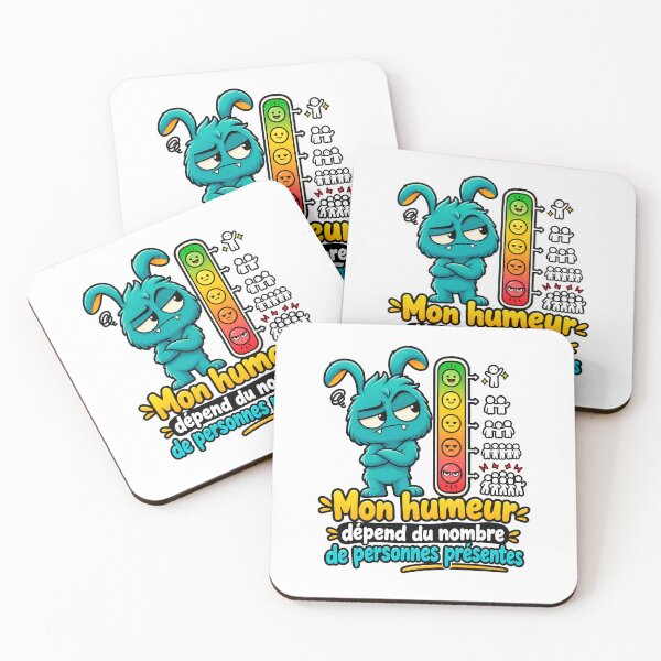 Item preview, Antisocial humor t-shirt – My mood depends on the number of people present designed and sold by J-Impression.