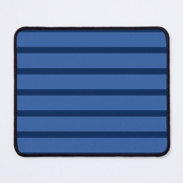 Item preview, A simple design of a blue background with dark blue horizontal stripes on which there are light blue thread stitches designed and sold by Cherevan.