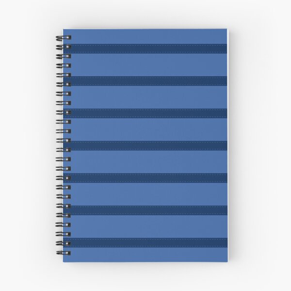 Item preview, A simple design of a blue background with dark blue horizontal stripes on which there are light blue thread stitches designed and sold by Cherevan.