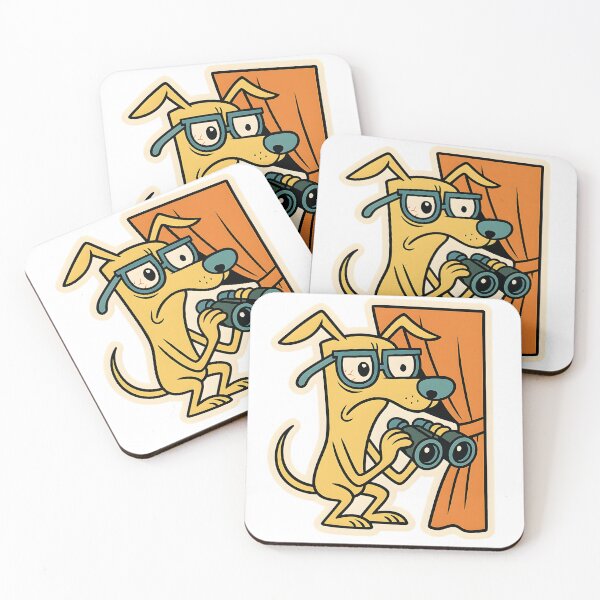 Item preview, Suspicious Dog Spying with Binoculars – Funny Nosy Pet Design designed and sold by michallechowicz.