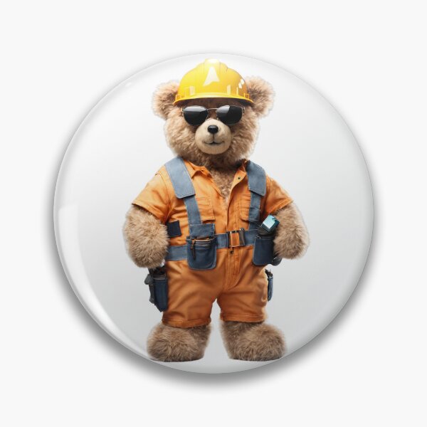 Item preview, Construction Worker Teddy Bear designed and sold by Fredster1966.