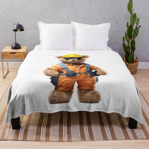 Item preview, Construction Worker Teddy Bear designed and sold by Fredster1966.