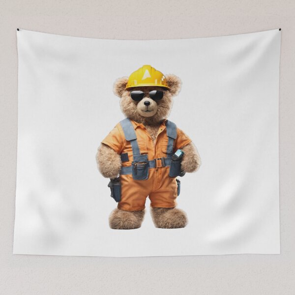 Item preview, Construction Worker Teddy Bear designed and sold by Fredster1966.