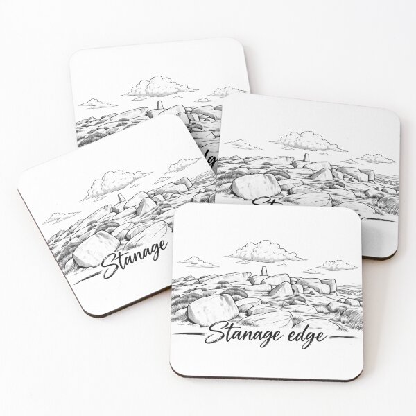 Item preview, Stanage Edge Peak District – Gritstone Ridge Line Art designed and sold by Tee Visions.
