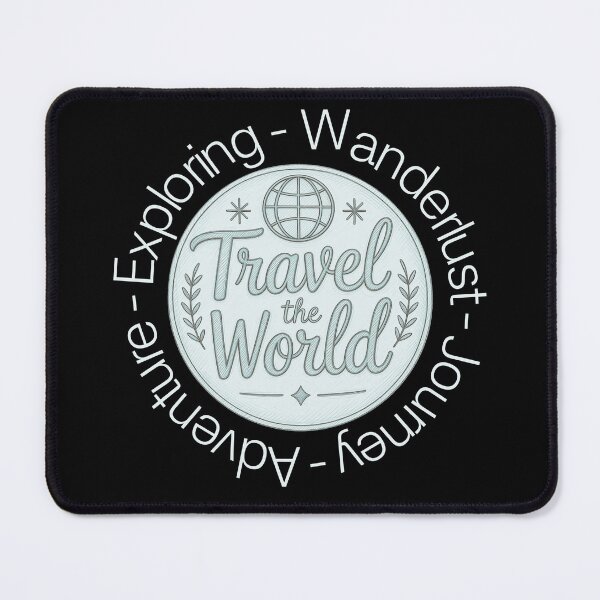 Item preview, Travel the World Sketch Badge | Vintage Engraved Style Wanderlust Design designed and sold by DonnaRaine.
