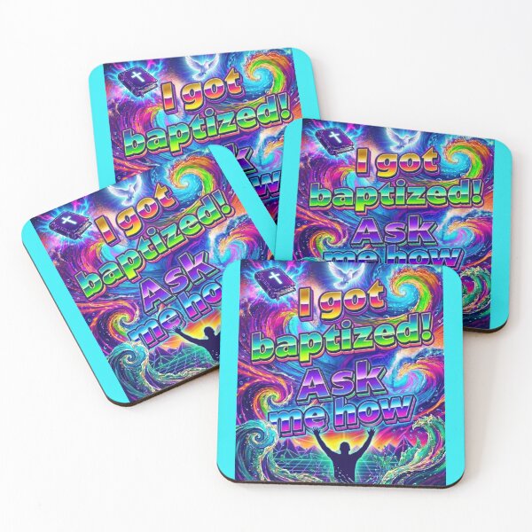 Item preview, Retro Be Bold: I Got Baptized! (Aqua) designed and sold by Tracie J.