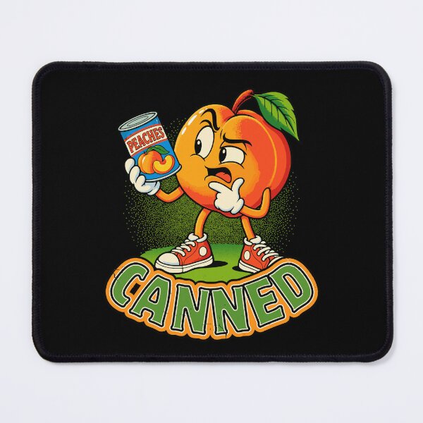 Item preview, Canned Peaches Funny Retro Cartoon designed and sold by KennyTheBartender.