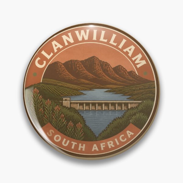 Item preview, Clanwilliam Cederberg Heritage Round Badge – South Africa designed and sold by The Digital Compass.
