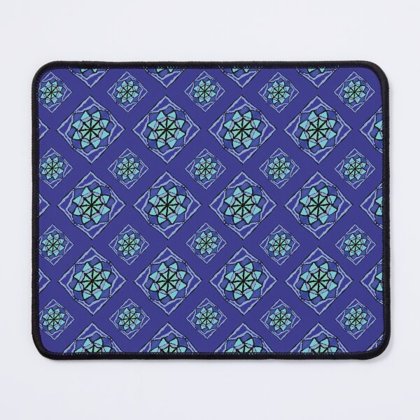 Item preview, Teal and Blue diamonds on blue background designed and sold by Nana Dancer Designs.