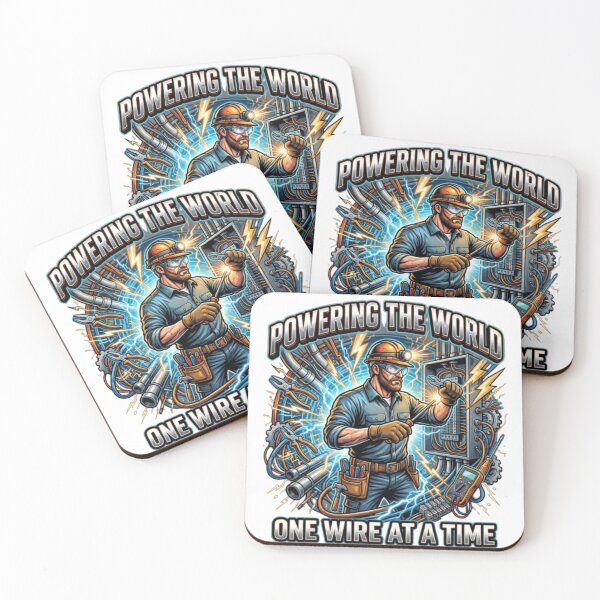 Item preview, Electrician Powering The World – Electrical Worker designed and sold by PixelStyle Studio.