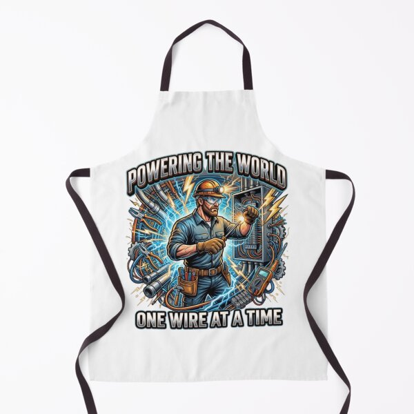Item preview, Electrician Powering The World – Electrical Worker designed and sold by PixelStyle Studio.